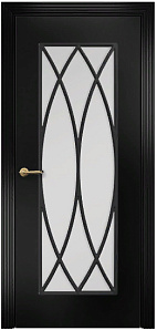 Недавно просмотренные - Дверь Оникс Турин фрезерованная эмаль черная, сатинато с решеткой №6