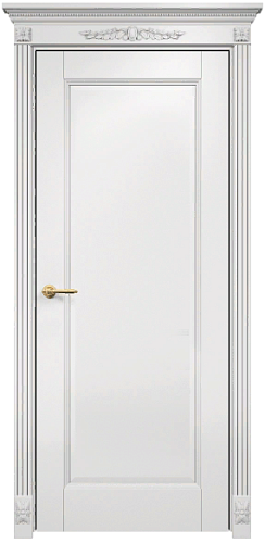 Дверь Оникс Италия 1 эмаль белая, глухая