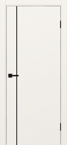 Дверь Эко 204 бежевый молдинг SB, кромка ABS, глухая