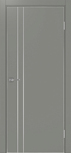 Недавно просмотренные - Дверь Эко 205 серый молдинг SC, кромка AL хром SC с 4-х сторон, глухая