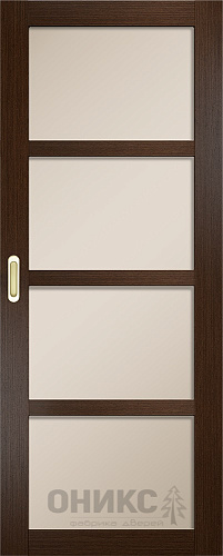 Перегородка Оникс №3 венге, сатинат бронза