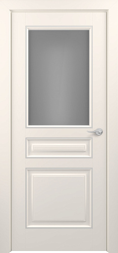 Дверь Z Ampir Т2 эмаль жемчужно-перламутровая patina Silver, сатинат