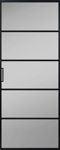 Перегородка Alum №5 черный, сатинат графит