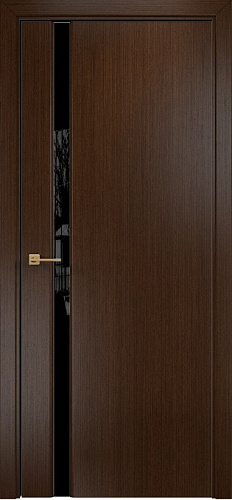 Дверь Оникс Престиж 1 венге, триплекс черный