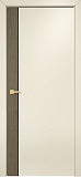 Дверь Оникс Дуо дуб кофейный/эмаль слоновая кость, триплекс черный