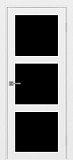 Дверь Эко 530.222 белый лед, lacobel черный