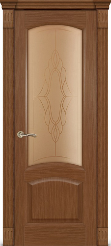 Дверь Ситидорс Александрит темный дуб, остекленная