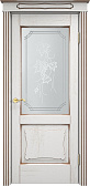 Схожие товары - Дверь Итальянская Легенда массив дуба Д6 белый грунт с патиной орех, стекло 6-2
