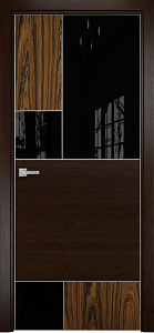 Недавно просмотренные - Дверь Оникс New York бразильский палисандр/палисандр, глухая с вставкой лакобель RAL 9005