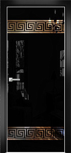 Недавно просмотренные - Дверь Оникс Арт, лакобель черный RAL 9005, зеркало №21.3