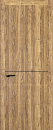 Дверь Z K16 toppan орех грецкий, молдинг черный, глухая