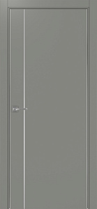 Недавно просмотренные - Дверь Эко 204 серый молдинг SC, кромка AL хром SC с 2-х сторон, глухая