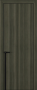 Недавно просмотренные - Дверь Z K21 toppan дуб темный, ALU кромка черная, молдинг черный, глухая