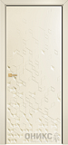 Дверь Оникс Кристалл эмаль слоновая кость, глухая
