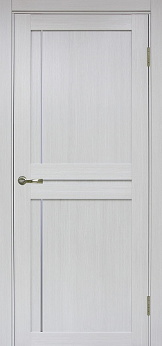 Дверь Эко 523.111 АПП ясень серебристый молдинг SC, глухая