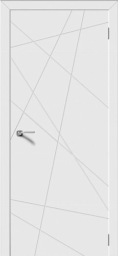 Дверь V Вектор эмаль белая, глухая