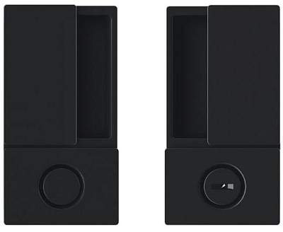 Ручка AGB B30002.02.93 WAVE под WC для раздвижной двери, черный