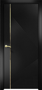 Недавно просмотренные - Дверь Оникс Нова эмаль черная молдинг золото, глухая