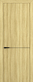Дверь Z K10 toppan дуб натуральный, молдинг черный, глухая