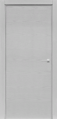 Дверь ДР Art line шпон Intero Chiaro Patina Argento (Ral 9003), глухая