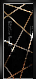Недавно просмотренные - Дверь Оникс Арт, лакобель черный RAL 9005, зеркало №5
