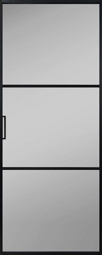 Перегородка Alum №3 черный, сатинат графит