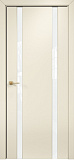 Дверь Оникс Престиж 2 эмаль слоновая кость, триплекс белый