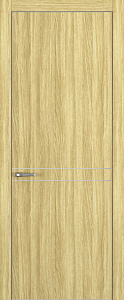 Недавно просмотренные - Дверь Z K13 toppan дуб натуральный, ALU кромка хром, молдинг серебро, глухая