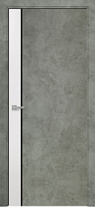 Недавно просмотренные - Дверь Оникс Дуо эмаль белая/бетон светлый, триплекс черный