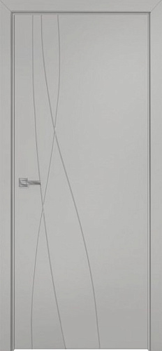 Дверь Оникс Концепт №7 PVC светло серый, глухая
