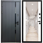 Недавно просмотренные - Входная дверь Матадор MXМ-7 антрацит софт/панель зеркало 2, белая матовая