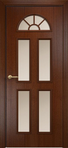 Дверь Оникс Бостон красное дерево, сатинат бронза