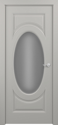 Дверь Z Luvr Т2 эмаль серая patina Silver, сатинат