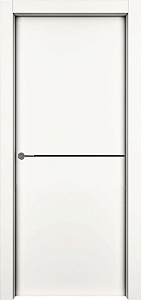Недавно просмотренные - Дверь 1001-М1 эмаль RAL 9010, молдинг черный, глухая