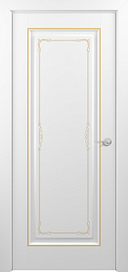 Недавно просмотренные - Дверь Z Neapol Т1 decor эмаль White patina Gold, глухая