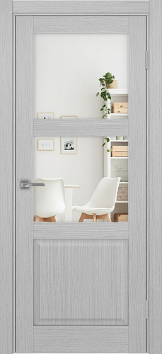 Дверь Эко 630.221 ОФ3 дуб серый, зеркало