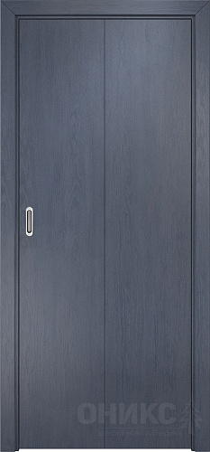 Дверь-книжка Оникс Эконом дуб графит, глухая