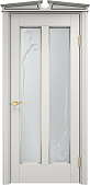 Схожие товары - Дверь ПМЦ массив ольхи ОЛ102 белый грунт с патиной серебро, стекло 102-2