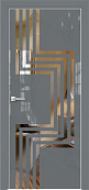 Схожие товары - Дверь Оникс Арт, лакобель серый RAL 7040, зеркало №2