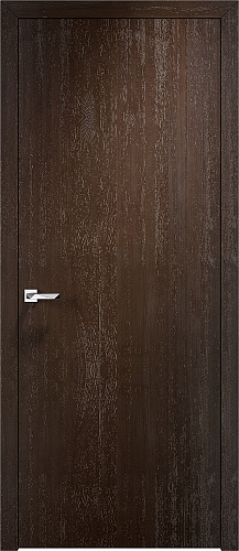 Дверь ПМЦ Design массив дуба Д 66 вертикальный мореный дуб с патиной, глухая