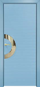 Недавно просмотренные - Дверь Оникс Диамант эмаль голубая, глухая с зеркальной вставкой