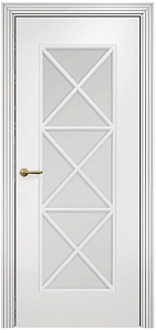 Недавно просмотренные - Дверь Оникс Турин фрезерованная эмаль белая, сатинато с решеткой №5