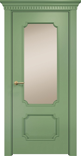 Дверь Оникс Палермо эмаль RAL 6021, сатинат