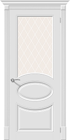 Недавно просмотренные - Дверь Браво Скинни-21 белая, сатинато белое художественное