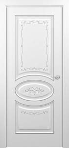 Недавно просмотренные - Дверь Z Provans Т1 decor эмаль White patina Silver, глухая