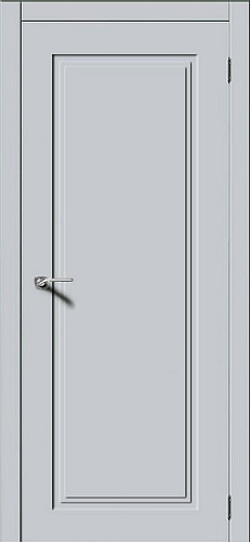 Дверь V Квадро-6 эмаль лайтгрей, глухая