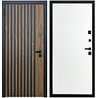 Недавно просмотренные - Входная дверь Матадор MXL-1 орех американский мокко/панель Вертикаль, белая матовая