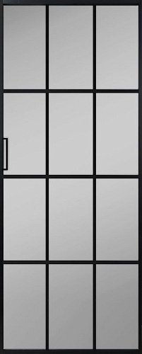 Перегородка Alum №10 черный, сатинат графит