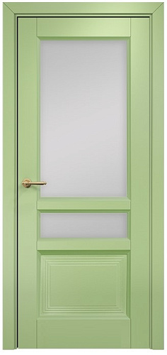 Дверь Оникс Тоскана 3 эмаль фисташковая, сатинат белый