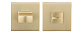 Схожие товары - Сантехническая завертка Porta Di Parma WC.022, WC.022.07 матовое золото